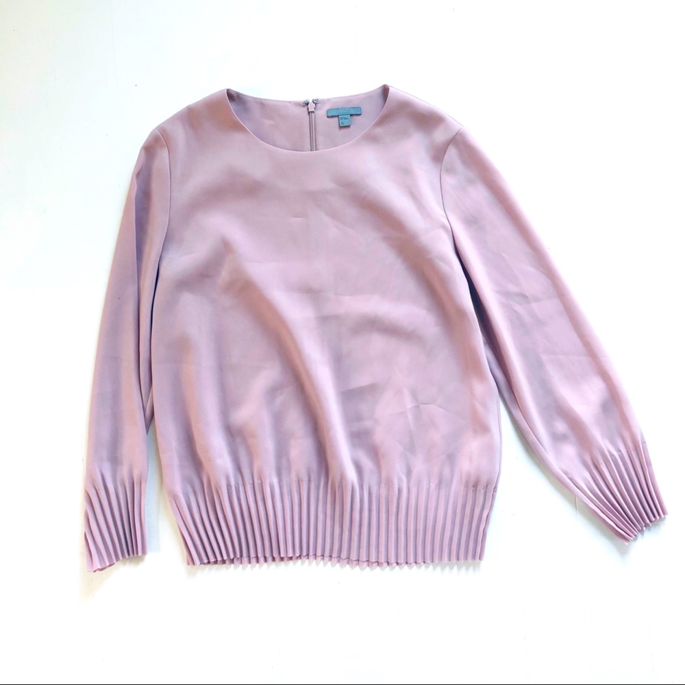 ‼️RARE‼️ COS Pink shirt with pleated trim
